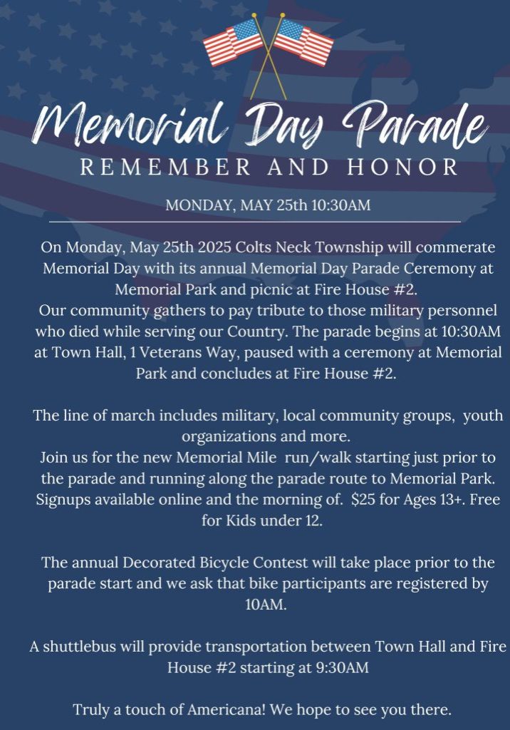 Memorial Day Parade- Flyer 2026